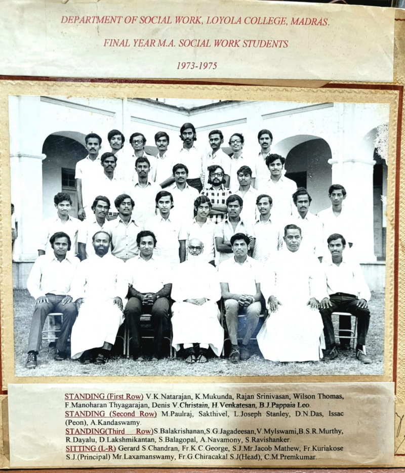 Album Image - Final Year M A Social Work - Year 1973-75 